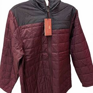 Southern Marsh Burgundy and Black Lightweight Jacket